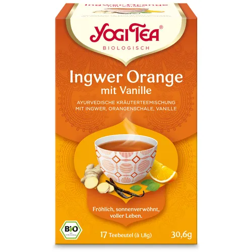 YOGI TEA® Ingwer Orange mit Vanille, Gewürztee