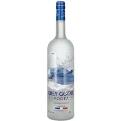 Grey Goose Vodka 40% Vol. 1,75l - Premium Wodka aus Frankreich, in der großzügigen 1,75-Liter-Flasche, ideal für gehobene Anlässe und Cocktails, mit exquisitem Geschmack und kompromissloser Reinheit.
