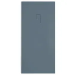 Mineralguss-duschwanne Extra Flach Fusion Schieferoptik Anthrazit 70x200cm