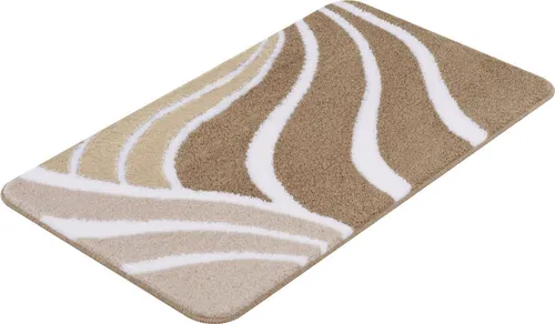 Kleine Wolke Badteppich Flame, 80x140 cm, Taupe in braun von Kleine Wolke