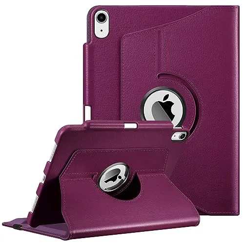 FINTIE Hülle für iPad Air 11 Zoll M4/M3/M2 (2026/2025/2024), iPad Air 5. Gen 2022/ iPad Air 4 2020 10.9 Zoll mit Stifthalter - 360 Grad verstellbare Schutzhülle Cover mit Standfunktion, Lila