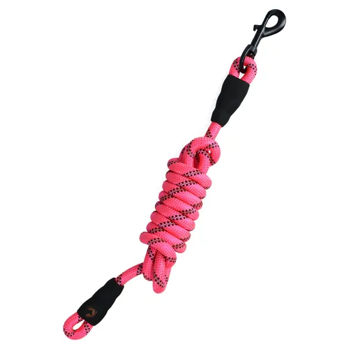 Führstrick Excellent Horse 2m rosa reflektierend für Pferde Bergsportqualität