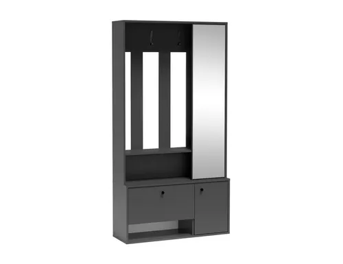 Beautysofa Garderobenschrank POTS UNI mit Spiegel, flexibel montierbar