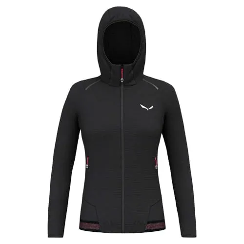 Salewa Women's Pedroc PolarLite Hooded Jacket - Fleecejacke für Speed Hiking - Leichte Fleecejacke mit Kapuze und Stretch für optimale Bewegungsfreiheit beim Wandern. Ideal für Outdoor-Aktivitäten in Größe 34.