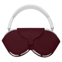 kwmobile Hülle kompatibel mit Apple AirPods Max - Silikon Etui in Bordeaux Violett, stylischer Schutz und perfekte Passform für Over Ear Kopfhörer