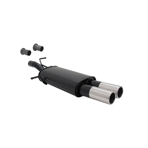 Novus Sportauspuff für Peugeot 307 / Citroen C4 mit ABE - Sportlicher Endschalldämpfer mit doppeltem Ausgang, leicht austauschbar und aus hochwertigem Edelstahl. Ideal für Peugeot 307 und Citroen C4 – für eine verbesserte Optik und Klang.