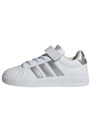 adidas Unisex Kinder Grand Court 3.0 Schuhe in silber von adidas
