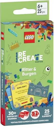 LEGO® - ReCreate Karten - Ritter & Burgen: mit LEGO-Elementen