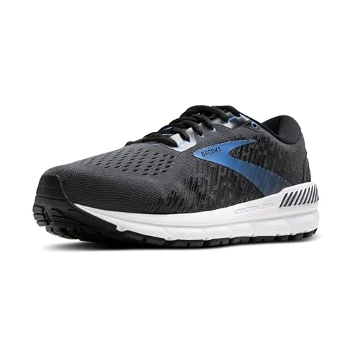 Brooks Herren Addiction GTS 15 blau 42.5 - Laufschuhe mit GuideRails®-Stützsystem für optimale Fußausrichtung, geräumiger Passform und hohem Komfort dank 3D Fit Print und Air Mesh.