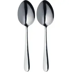 Masterclass Duo Of Servierlöffel  Löffel Of Edelstahl, Set Of 2 Löffel Für Buffets, Abendessen Und Familienmahlzeiten, Silber