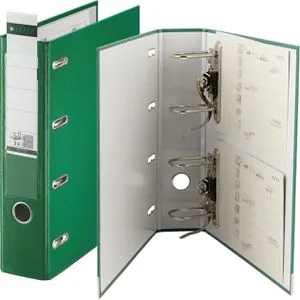 Leitz Doppelordner 1012-00-55, A4, 7,5cm breit, Kunststoff, grün