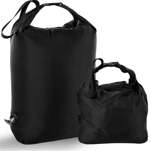 Wäschesack Reise, Wäschebeutel Reise mit Vakuum Kompression ohne Pumpe, Wasserdichter Nass Trocken Beutel für Schmutzwäsche, Platzsparender Organizer für Koffer Camping Sport （Größe M）