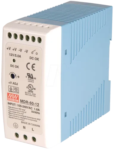 SNT MW-MDR60-24 - Schaltnetzteil, Hutschiene, 60 W, 24 V, 2,5 A
