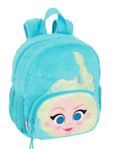 safta Frozen Kindergartenrucksack, anpassbar an den Wagen, einfache Reinigung, ideal für Kinder verschiedener Altersgruppen, bequem und vielseitig, Qualität und Widerstandsfähigkeit, 22 x 10 x 27 cm,