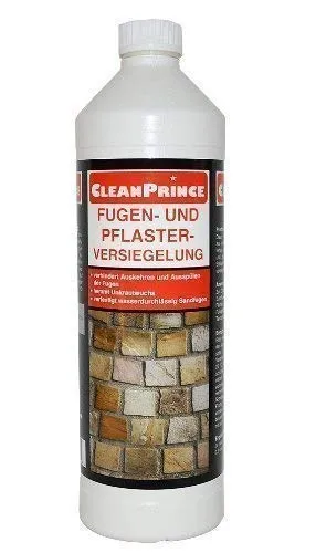 Liter CleanPrince Fugen- und Pflasterversiegelung 1000 ml Fugen-Festiger Fugenfestiger Sandfugen Splitt auskehren Fuge Ritzen Fugenversiegelung Fugen Pflasterfugen Steinfugen Terrassenfugen 1