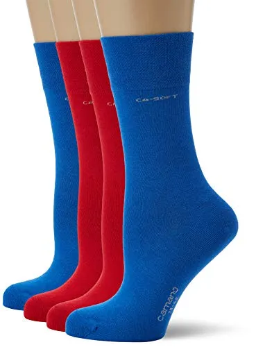 Camano Herren 3642000 Socken, blau/rot, 43-46 EU von Camano