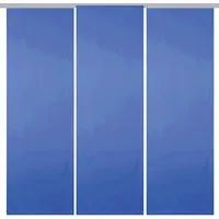 Bestgoodies Flächenvorhang Blau 60x245 cm - Schiebevorhänge mit Klettband, blickdicht und schnell austauschbar für einen neuen Look in Ihrem Raum.