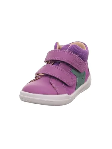 Superfit Baby Mädchen SUPERFREE Sneaker, LILA/GRÜN 8500 - Lauflernschuhe für Mädchen mit anatomischer Form und herausnehmbarer Einlegesohle aus chromfreiem Leder für gesunde Fußentwicklung und hervorragendes Fußklima.