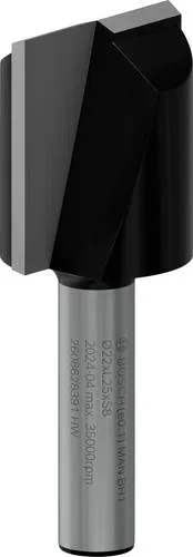 Bosch Accessories 2608628391 Nutfräser Hartmetall Länge 56mm Produktabmessung, Ø 22mm Schaftdurchmesser 8mm