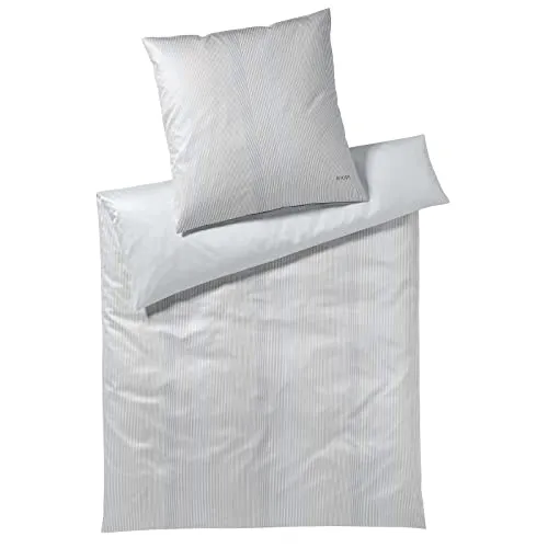 JOOP! Satin Bettwäsche Groove 4107 | 9 Silber in silber von JOOP!