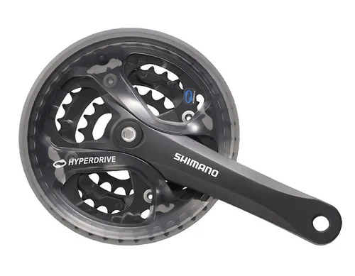 SHIMANO Acera Kurbelgarnitur FC-M 361 - 170mm - Kurbeln & Kurbelgarnituren, universell einsetzbar für Mountainbike, City Bike und Rennrad mit drei Kettenblättern für optimale Leistung und Stabilität.