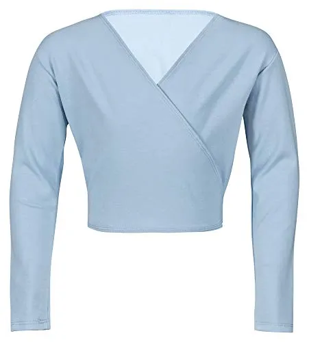 tanzmuster Ballett Wickeljacke Mädchen in blau von tanzmuster