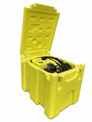 MOBILER DIESELTANK 200 LITER MIT 12V PUMPE 3300l/min 300w TRANSPORTTANK MIT Z...