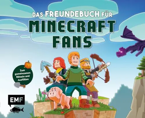 Das Freundebuch für Minecraft-Fans: Mit Geburtstagskalender und Seiten zum gemeinsam Rätseln und Ausfüllen
