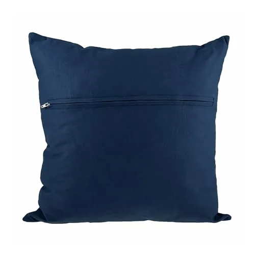 Thea Gouverneur Kissenrücken-Set - Für Kreationen mit Kreuzstich - Stickerei - Mit Reißverschluss - Für Erwachsene - Blau - 40x40 cm - 23.5902