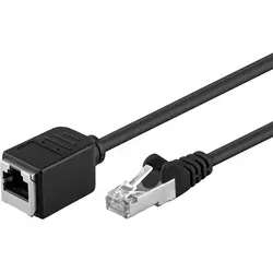 GOOBAY 91886 - 1 m Cat.5e-Verlängerung, schwarz, RJ45
