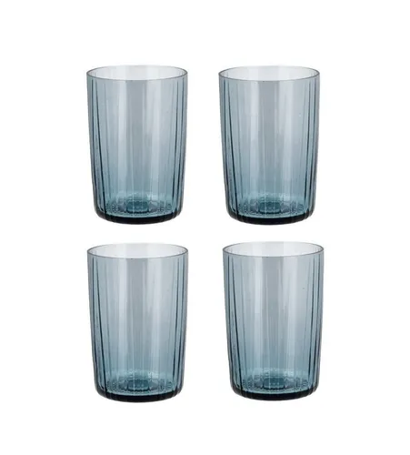 Bitz Gläser-Set Kusintha Wasserglas blau 280ml, 4er Set in blau von LEONARDO