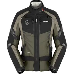 Spidi 4 Season Evo H2Out Damen Motorrad Textiljacke XL, schwarz-grün - Motorradjacke aus hochfestem Extra Tenax Nylon mit hervorragender Abriebfestigkeit und optimalem Wetterschutz für sicheres Fahren bei allen Wetterbedingungen.
