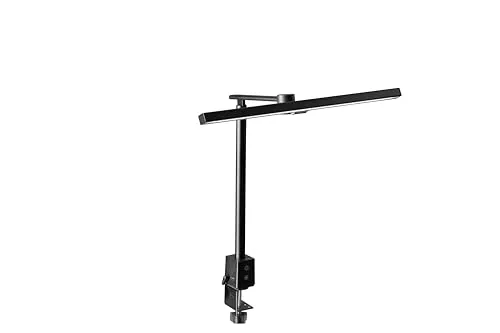 Alco-Albert LED Schreibtischlampe mit Klemme 50 cm schwarz