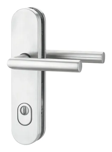 Edi Alu-Rahmen-Schutz-Drückergarnitur - Türsicherungen mit ovalem Design, optimaler Schutz und einfache Montage für mehr Sicherheit im Zuhause