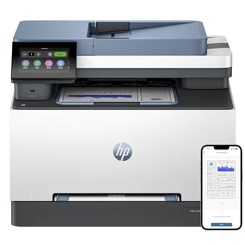 Color LaserJet Pro MFP 3302fdw - Multifunktions-Laserdrucker mit Fax, bis zu 25 Seiten/Min. in Farbe, ideal für Büroanforderungen