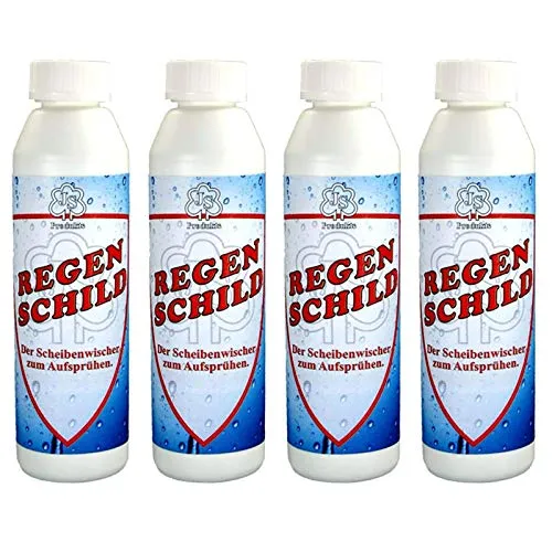 HAC24 4er Set Regenschild Auto Scheibenversiegelung 250ml Glasversiegelung Regenabweiser KFZ Regen Glas Scheiben Versiegelung