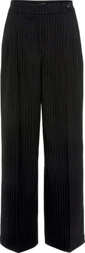 LASCANA Palazzohose schwarz-braun gestreift Größe 44 - Stoffhose mit elegantem Nadelstreifenmuster und weitem Schnitt, ideal für stilvolle Anlässe oder den Alltag.