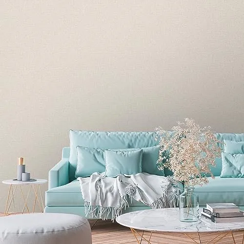 Livingwalls Unitapete Taupe Beige Grau Famous Garden 393532 - Vliestapete - 10,05 m x 0,53 m - Made in Germany