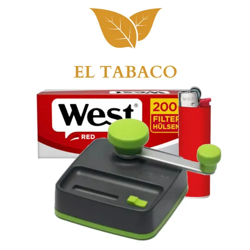 OCB Easy Slide Zigarettenstopfmaschine + West Hülsen + 1 BIC