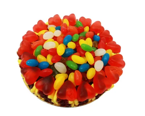 Fruchtgummi Bären & Co. Süßigkeit, Fruchtgummi Torte mit Rote Grütze Bärchen süße Geschenkidee 600g