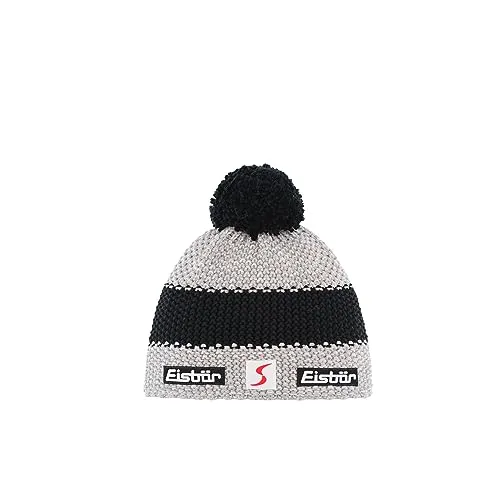 Eisbär Skipool Bommelmütze - Beanie für Damen und Herren - Stylische Strickmütze mit Fleece-Futter für optimalen Tragekomfort und Wärme. Made in Austria, Einheitsgröße für jeden Kopf, ideal für Herbst und Winter.