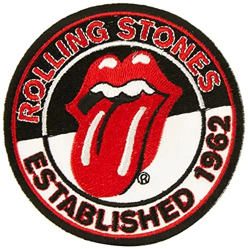 Rockoff Trade RSPAT03 Flicken mit Standard-Motiv „The Rolling Stones Est. 1962“, zum Aufbügeln