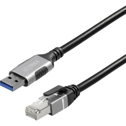 Maxtrack USB 3.2 Gen 1 Netzwerk Adapter CAT 6 - WLAN-Zubehör, schlanker Ethernet Adapter für schnelle Netzwerkanbindung von Notebooks oder mobilen Geräten ohne LAN-Anschluss.