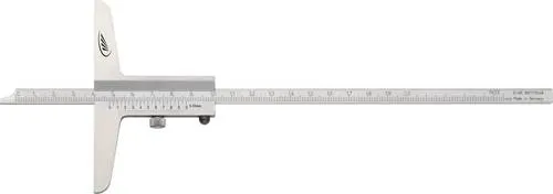 Helios Preisser Tiefenmessschieber 300 mm - Präzise Messungen für Profis - Messschieber für exakte Tiefenmessungen, ideal für Handwerk und Industrie, mit einer Länge von 300 mm für vielseitige Anwendungen.
