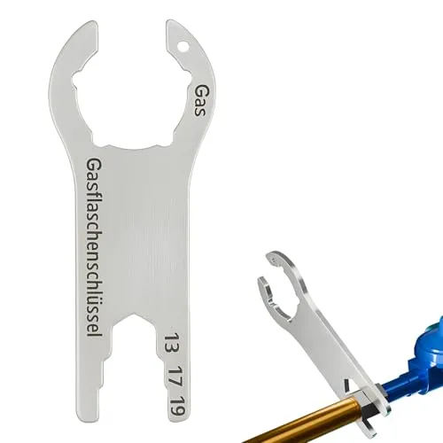Gasflaschenschlüssel Edelstahl – Multifunktionales Outdoor-Werkzeug mit Flaschenöffner