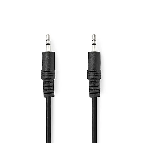 NEDIS Stereo-Audiokabel | 3.5 mm Stecker | 3.5 mm Stecker | Vernickelt | 10.0 m | rund | Schwarz | Plastikbeutel
