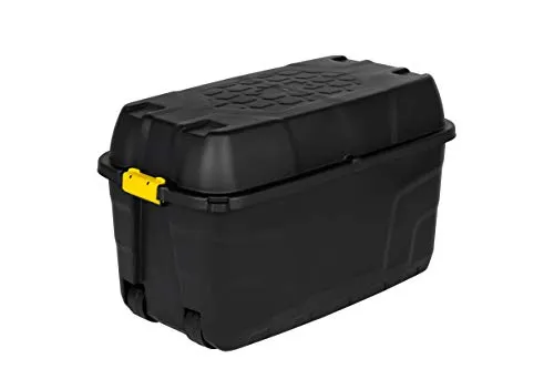Kreher Auflagenbox XXL Rollbox/Kissenbox mit Deckel, 175 Liter - Geräumige Auflagenbox in Schwarz, ideal für die Aufbewahrung von Gartenkissen und -auflagen, wetterfest und platzsparend.