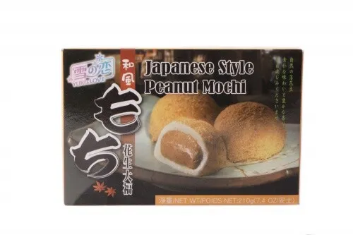 Yuki & Love Reiskuchen mit Erdnusspaste - japanische Mochi