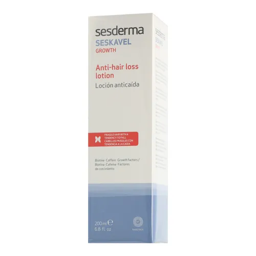Sesderma Seskavel Growth Anti-Hair Loss Lotion 200 ml - Haarkuren zur Bekämpfung von Haarausfall, fördert das Haarwachstum und stärkt die Haarwurzeln für volles, gesundes Haar.