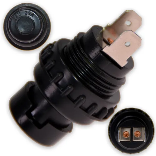 Drucktaster AUS EIN 12V 24V 25A Ø20mm Start KFZ Industrie Maschinen Traktor Auto